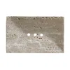 Lottus Skincare White Travertine Stone Soap Dish