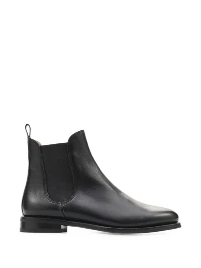 Lottusse Bridge Elasticated Chelsea Ankle Boots In Black