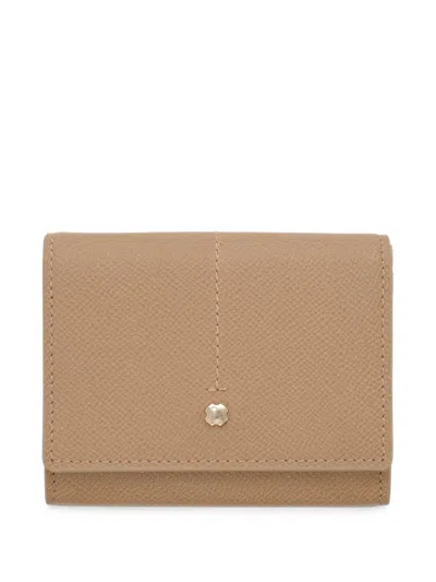 Lottusse Carteras Leather Wallet In Neutral
