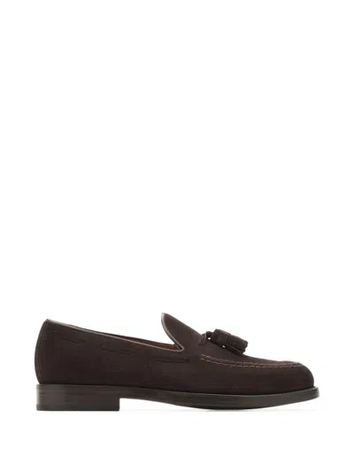 Lottusse Class Leather Loafers In Brown