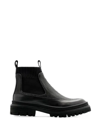 Lottusse Covent Chelsea Leather Boots In Black