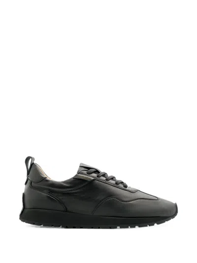 Lottusse Dianne Leather Sneakers In Black