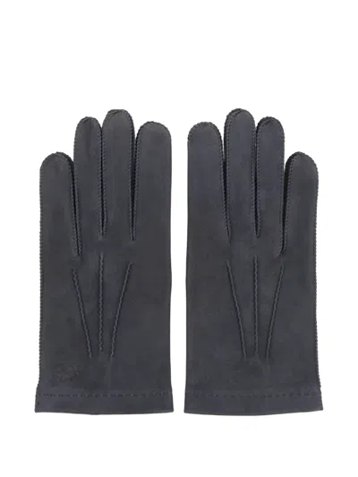 Lottusse Geneve Seam-detail Gloves In Blue