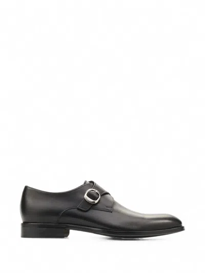 Lottusse Lenox Buckle Monk Shoes In Black