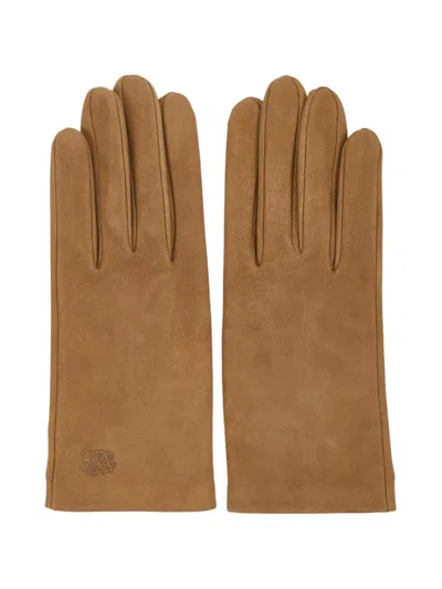 Lottusse Logo-embossed Gloves In Metallic