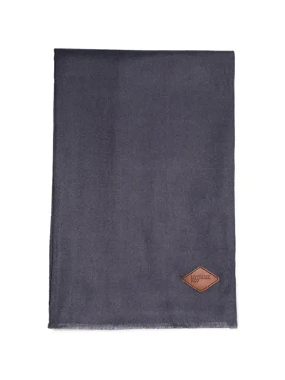 Lottusse Logo-patch Fringed Scarf In Pink