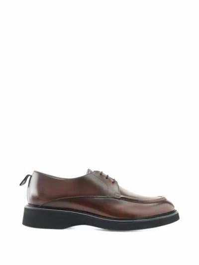 Lottusse Luca Lace-up Derby Shoes In Brown
