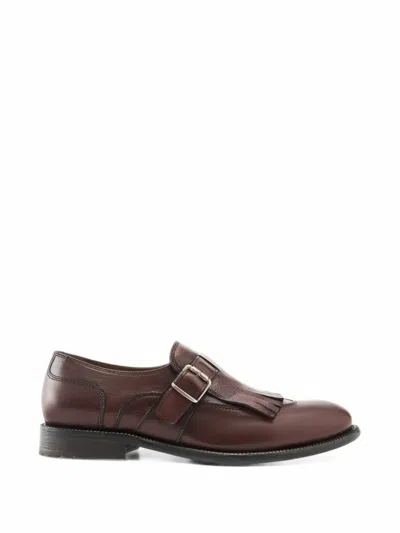 Lottusse Lutton Buckle-fastening Monk Shoes In Brown