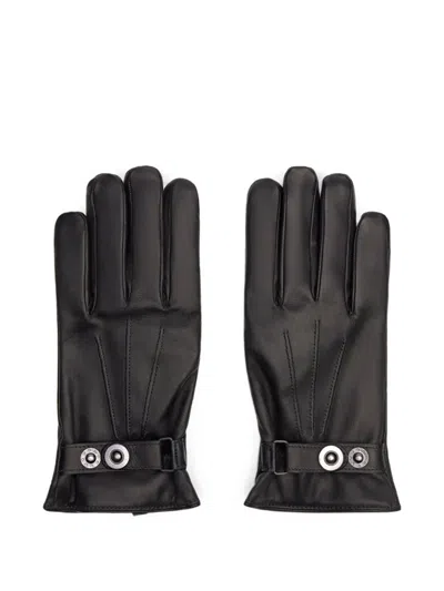 Lottusse Montreal Nubuck Leather Gloves In Orange