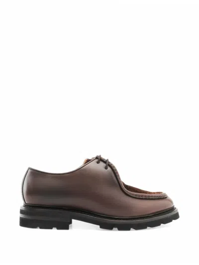 Lottusse Murphy Goodyear-welted Leather Shoes In Brown
