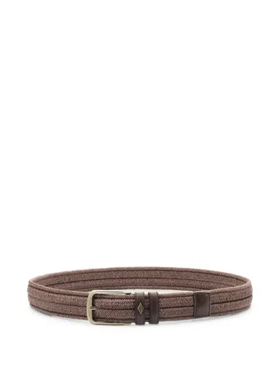 Lottusse Nastro Braided Belt In Burgundy
