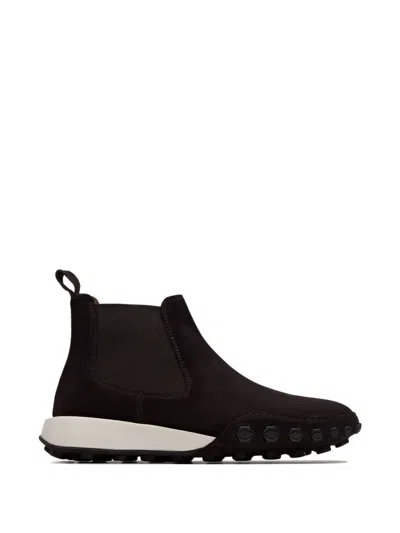 Lottusse Nauta Leather Sneakers In Brown