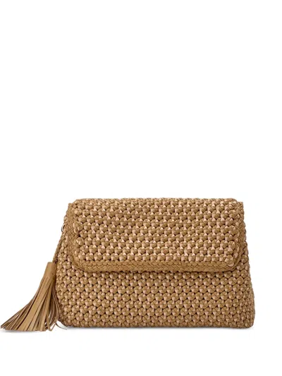 Lottusse Noodbag Leather Crossbody Bag In Brown