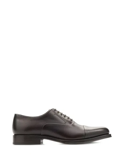 Lottusse Premium Goodyear-welted Cap-toe Oxford Shoes In Brown