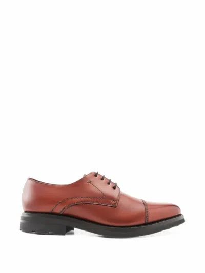 Lottusse Prime Cap-toe Derby Shoes In Brown