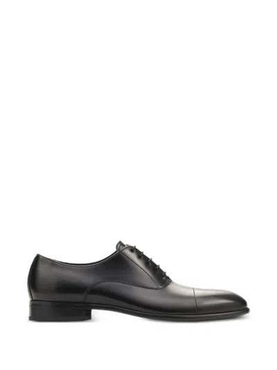 Lottusse Regent Almond-toe Oxford Shoes In Black