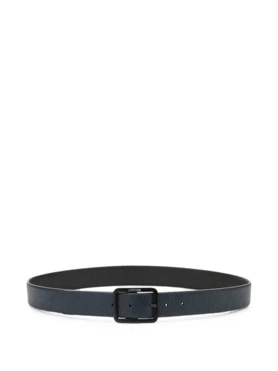 Lottusse Reversible Leather Belt In Green
