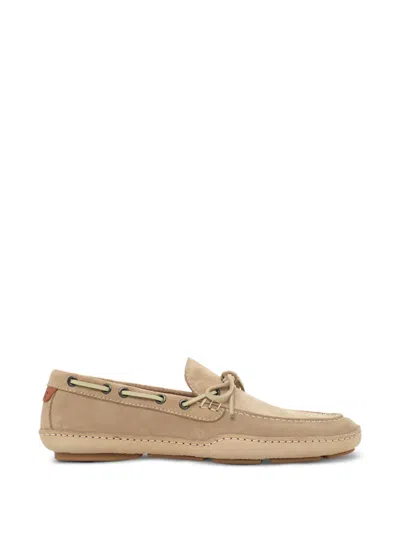 Lottusse Sporting Boat Shoes In Neutral