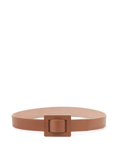 Lottusse Talaia Leather Buckle Belt In Green