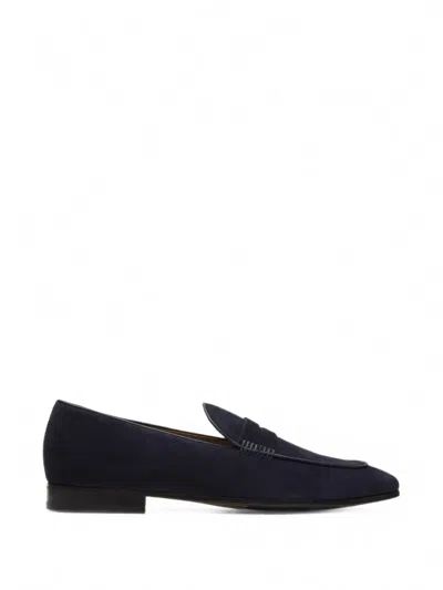 Lottusse Twist Verona Suede Loafers In Blue