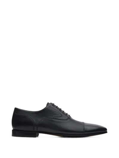 Lottusse Verona Twist Leather Oxford Shoes In Black