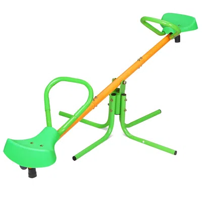 Lotube 360 Degree Rotation Outdoor Kids Spinning Seesaw Sit And Spin Teeter Totter Outdoor Playground Equip
