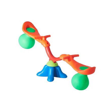 Lotube Kids Seesaw, 55 Lbs Load Capacity Per Seat, Sit And Spin Teeter Totter With Handles, Kids Outdoor Pl