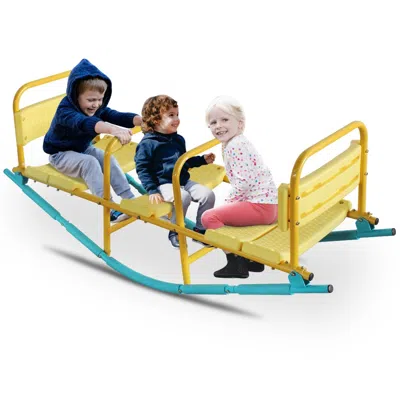 Lotube Kindergarten Children Outdoor Rocking Horse Outdoor Park Playground Equipment Double Or Triple Seesa In Animal Print