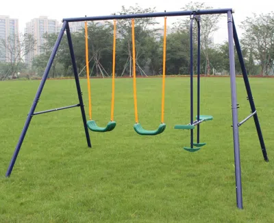 Lotube Metal Swing Set Outdoor With Glider For Kids, Toddlers, Children