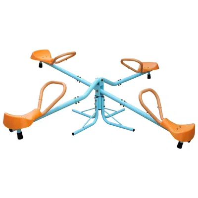 Lotube Outdoor Kids Spinning Seesaw Sit And Spin Teeter Totter Outdoor Playground Equipment Swivel Teeter T