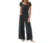 Lotus & Luna Nomad Jumpsuit In Vintage Black In Black