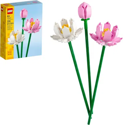 Lotus Flower - Building Toy For Kids, Girls & Boys, Ages 8+ - Artificial  Flowers For Home Deco
