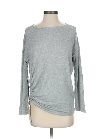 Pre-owned Lou & Grey 3/4 Sleeve T-shirt In Gray