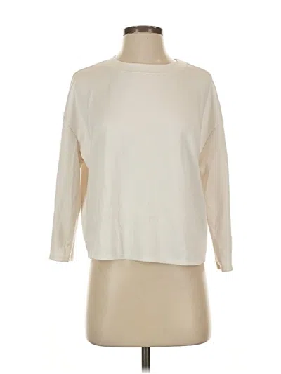 Pre-owned Lou & Grey 3/4 Sleeve T-shirt In White