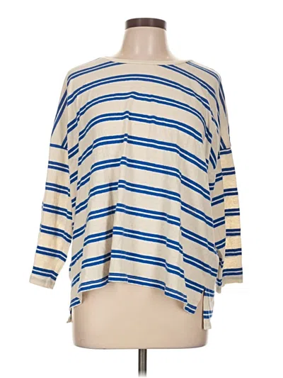 Pre-owned Lou & Grey 3/4 Sleeve T-shirt In Blue