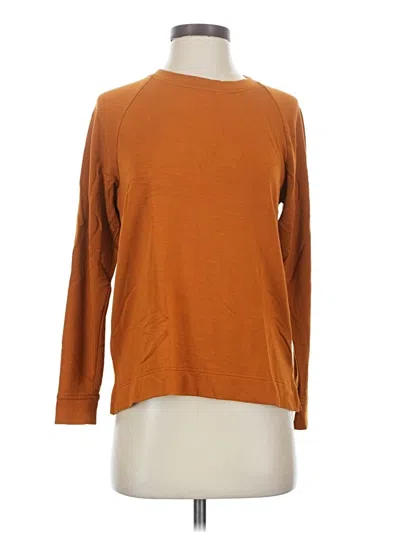 Pre-owned Lou & Grey 3/4 Sleeve T-shirt In Brown