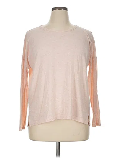 Pre-owned Lou & Grey 3/4 Sleeve T-shirt In Pink