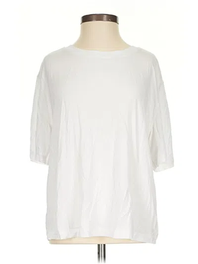 Pre-owned Lou & Grey 3/4 Sleeve T-shirt In White