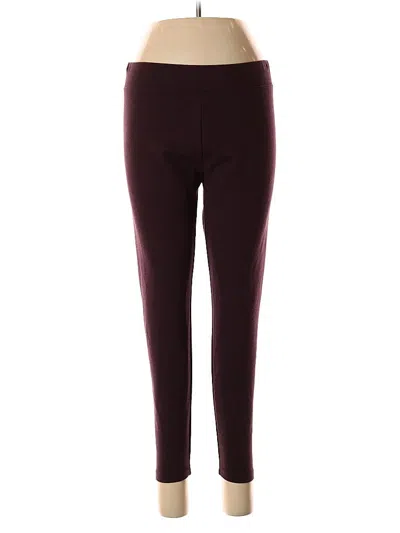 Pre-owned Lou & Grey Active Pants In Burgundy