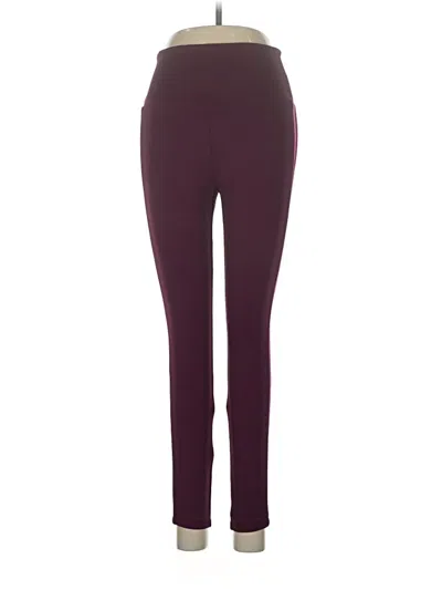 Pre-owned Lou & Grey Active Pants In Burgundy