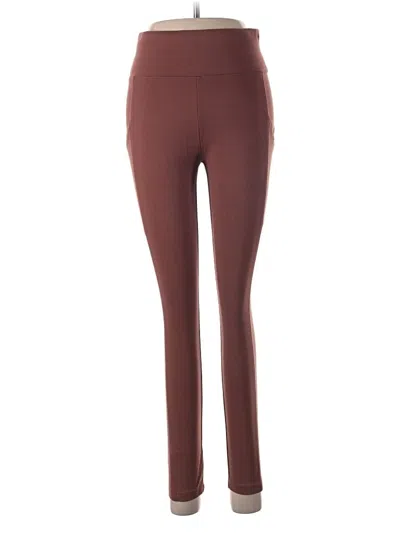 Pre-owned Lou & Grey Active Pants In Burgundy