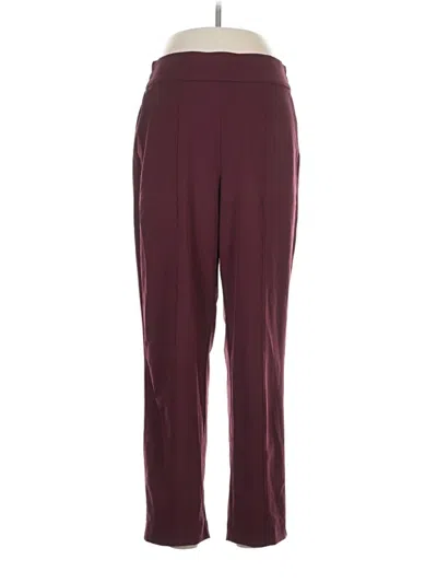 Pre-owned Lou & Grey Active Pants In Burgundy