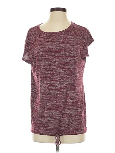 Pre-owned Lou & Grey Active T-shirt In Burgundy