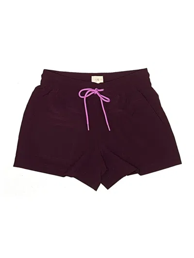 Pre-owned Lou & Grey Athletic Shorts In Burgundy