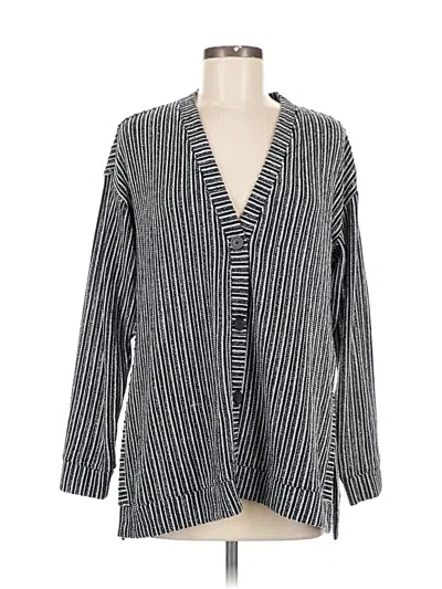 Pre-owned Lou & Grey Cardigan Sweater In Black
