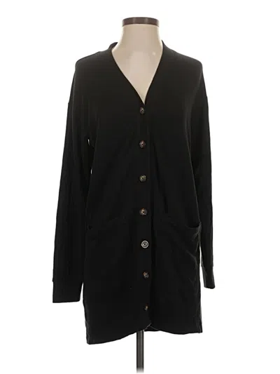 Pre-owned Lou & Grey Cardigan Sweater In Black