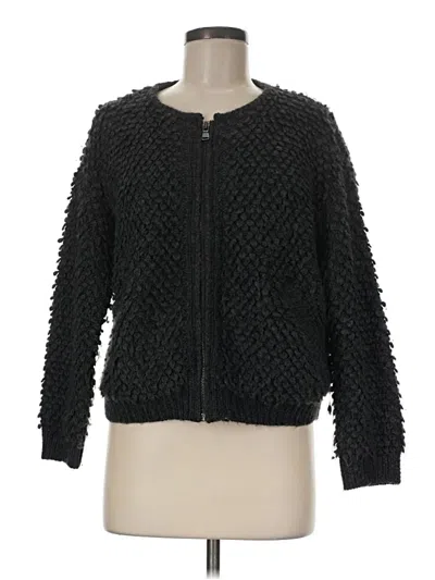 Pre-owned Lou & Grey Cardigan Sweater In Black