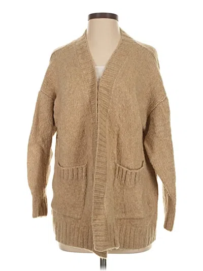 Pre-owned Lou & Grey Cardigan Sweater In Brown