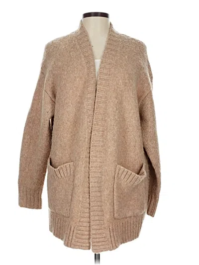 Pre-owned Lou & Grey Cardigan Sweater In Brown
