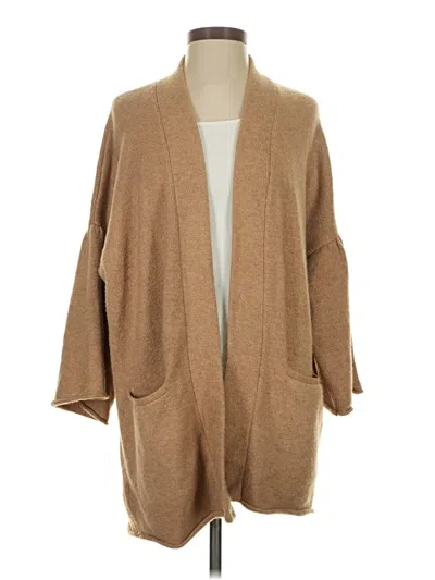 Pre-owned Lou & Grey Cardigan Sweater In Brown